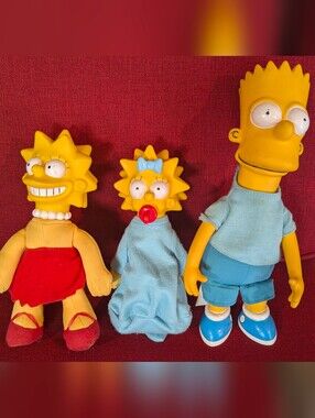 The Simpsons Plush Doll Set Bart, Lisa & Maggie Toy Figures